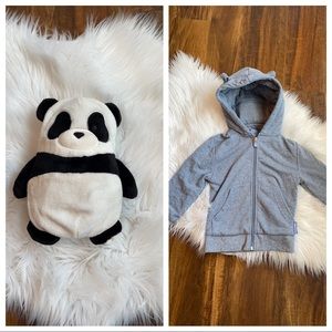 Panda Bear convertible CubCoat , toddler size 3